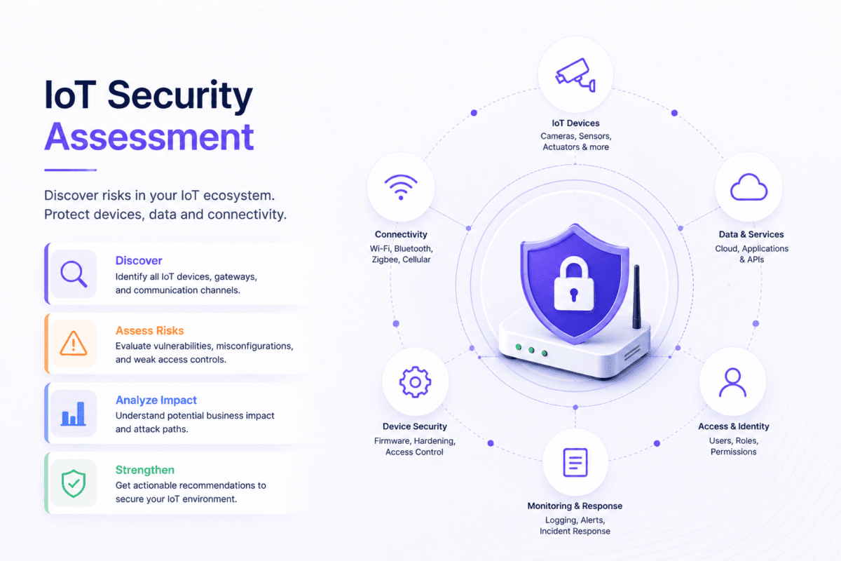 IoT security assessment identifying vulnerabilities in connected devices