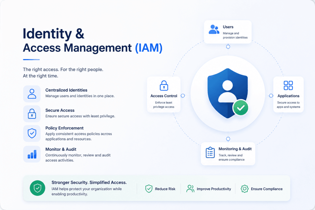 Identity and Access Management solutions securing user access and digital identities