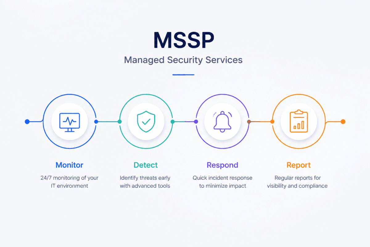 Cybersecurity experts providing managed security services and threat response