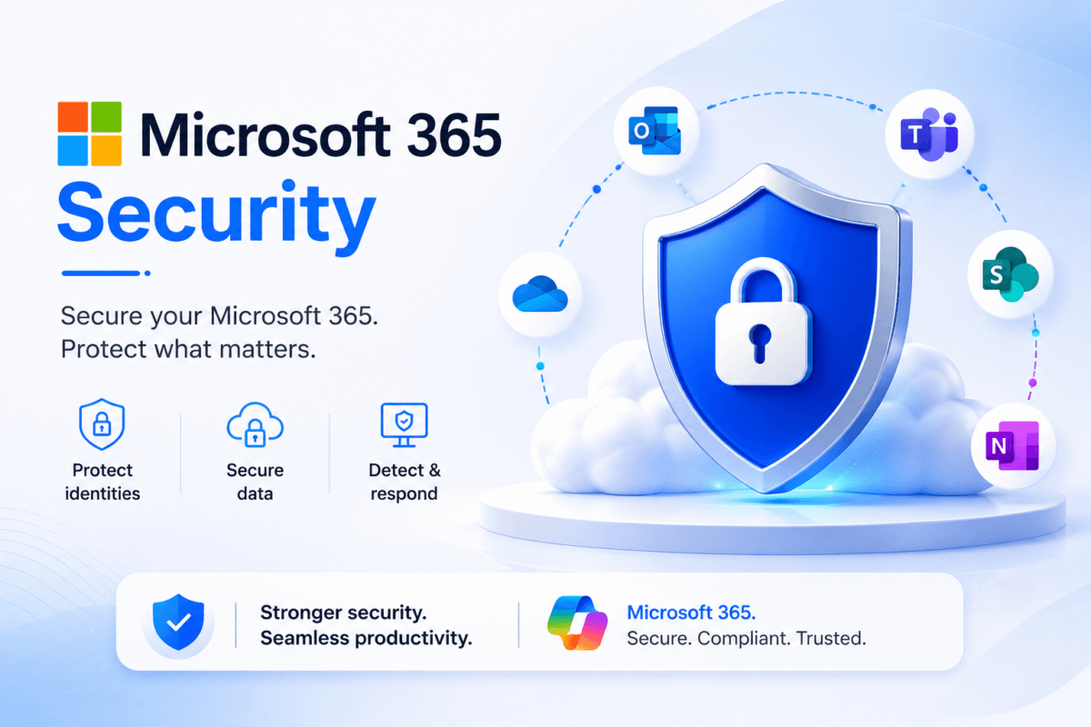Microsoft 365 Security solutions protecting business email, users, and cloud data