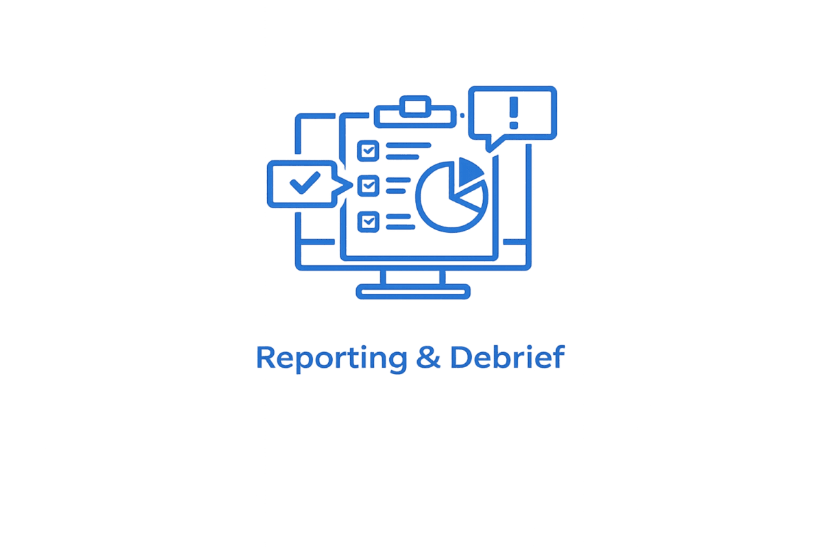 Reporting & Debrief
