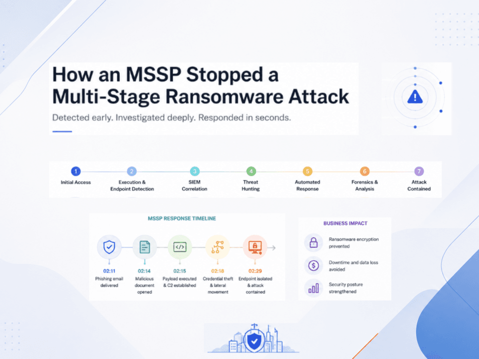 How an MSSP stopped a Multi stage Ransomware Attack